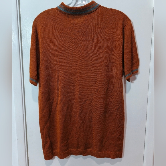 Propaganda Agency Men's Burnt Orange Polo Shirt - Picture 3 of 4